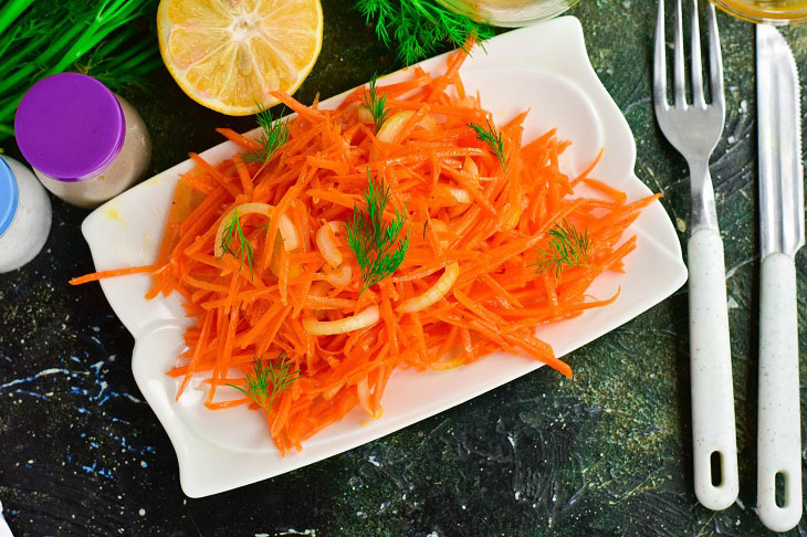 French carrot salad - healthy and original