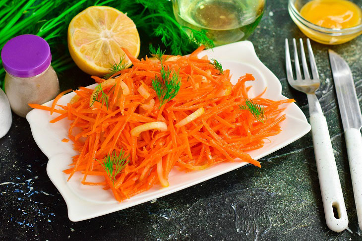 French carrot salad - healthy and original