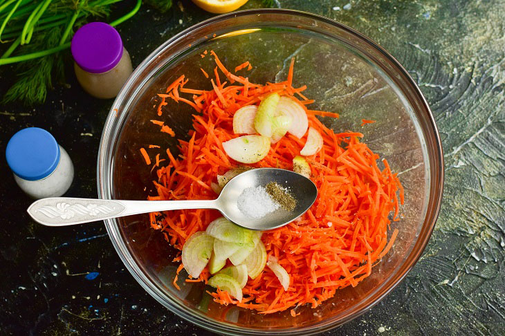 French carrot salad - healthy and original