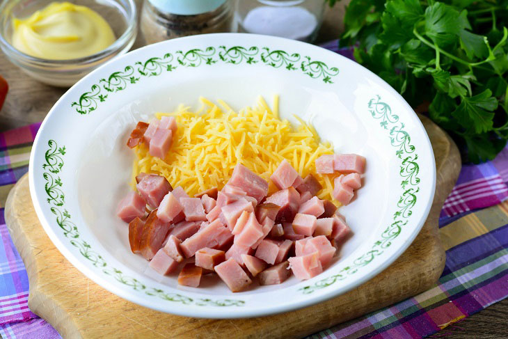 Salad "Italian" with crab sticks - unusual and tasty