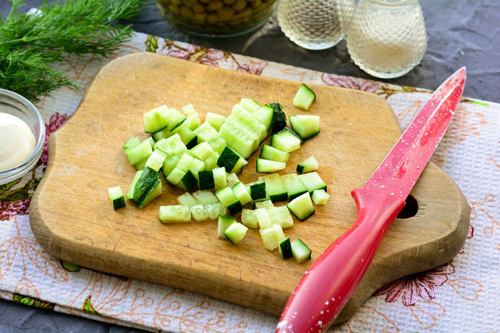 Vlazhsky salad - a simple recipe for a festive table