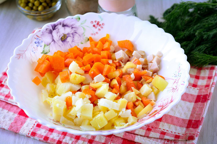 Salad "Kyiv" - a delicious and original recipe