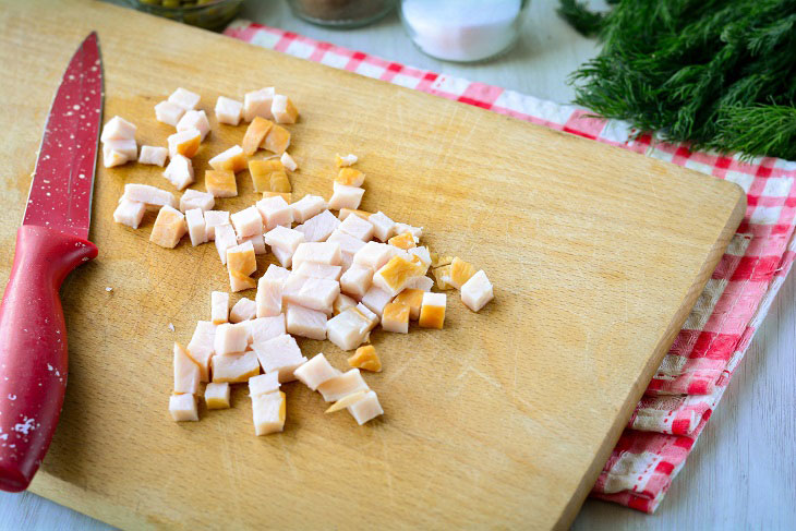 Salad "Kyiv" - a delicious and original recipe