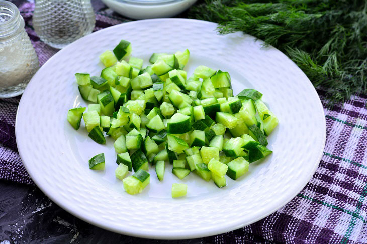 Crab salad diet without mayonnaise - a simple and quick recipe