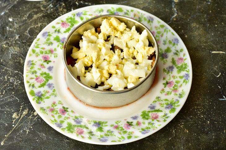 Chicago salad with chicken - an original and festive recipe