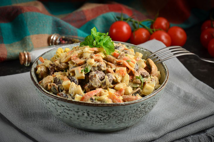 Salad "Belarusian" with liver and mushrooms - a delicious recipe for any occasion