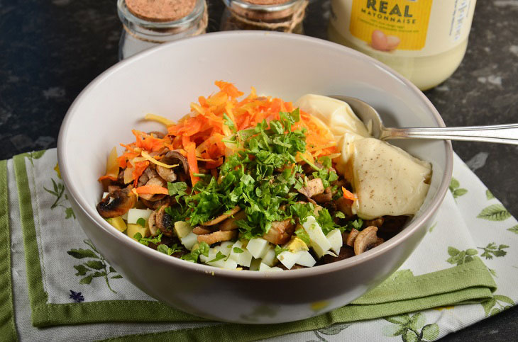 Salad "Belarusian" with liver and mushrooms - a delicious recipe for any occasion