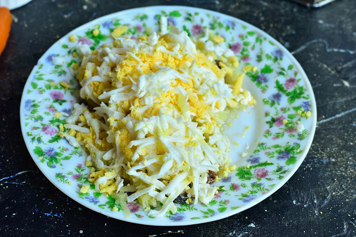 Salad "Carrot" - an interesting and festive recipe