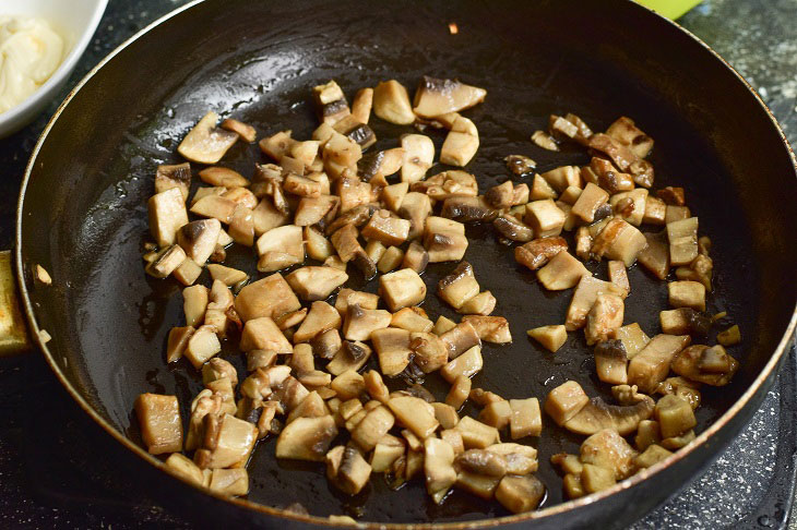 Salad "Zodiac" with meat and mushrooms - a great dish for any table