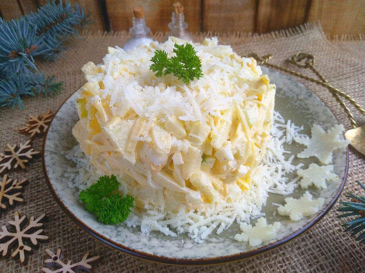 Salad "Snow" - beautiful and appetizing
