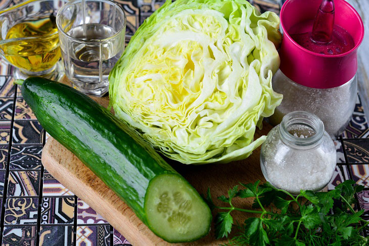 Salad "Soviet public catering" - simple, healthy and dietary