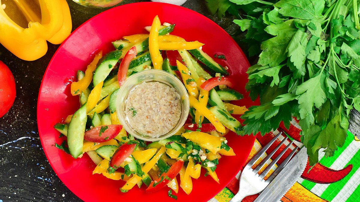 Batumi salad – beautiful and tasty vegetable salad