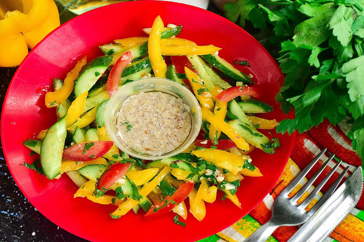 Batumi salad - beautiful and tasty vegetable salad