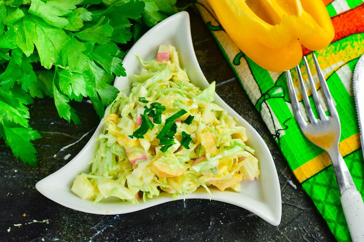 Salad "Sunny Bunny" - juicy, tasty and satisfying