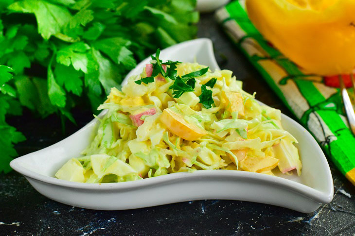 Salad "Sunny Bunny" - juicy, tasty and satisfying