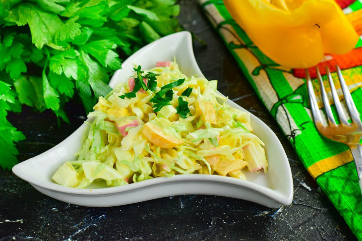 Salad "Sunny Bunny" - juicy, tasty and satisfying