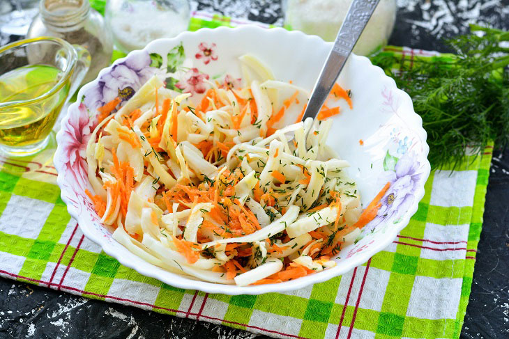 Salad "Vitamin" from cabbage and carrots - healthy, tasty and budget