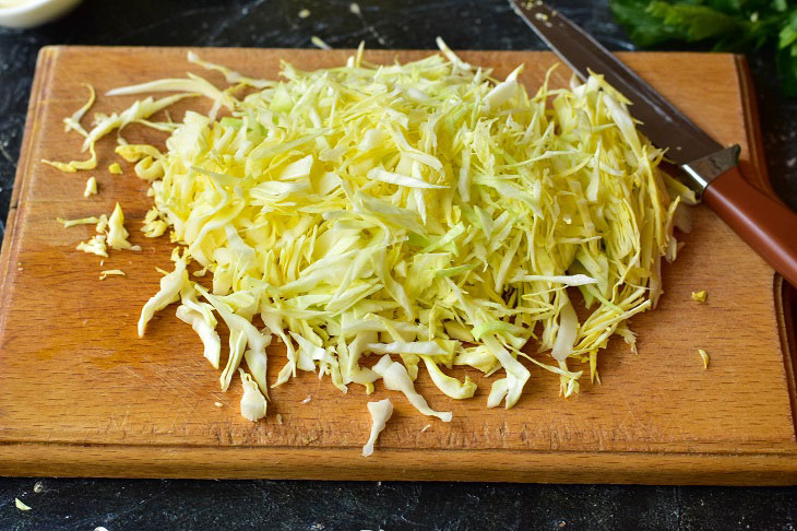 Salad "Viennese" from young cabbage - a healthy spring dish with excellent taste