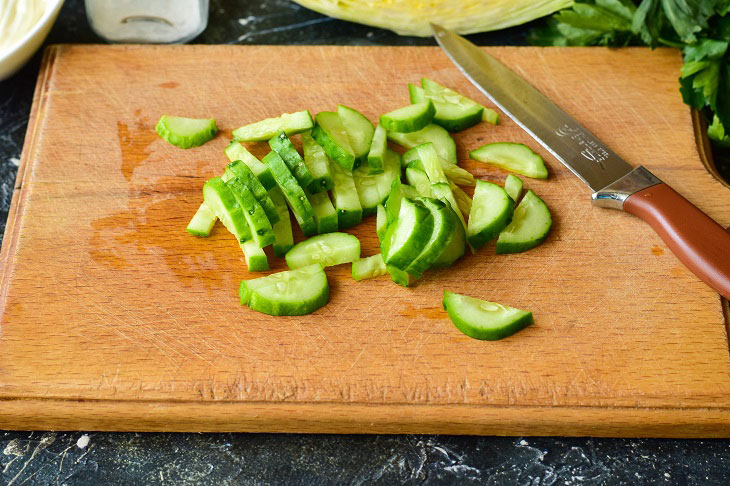 Salad "Viennese" from young cabbage - a healthy spring dish with excellent taste