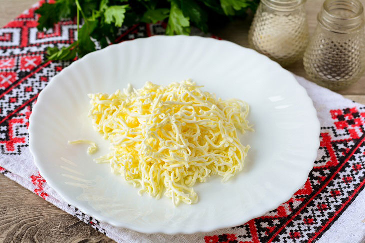 Salad "Posidelki" with Korean carrots - guests and relatives will appreciate your efforts