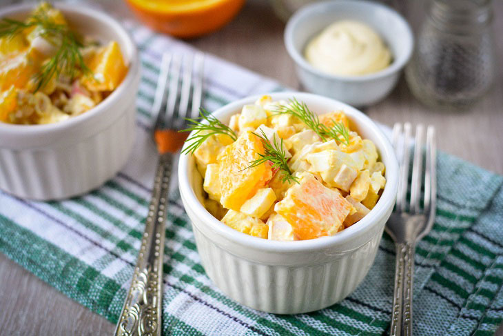 Salad "Royal" with crab sticks - it will be the highlight of any feast