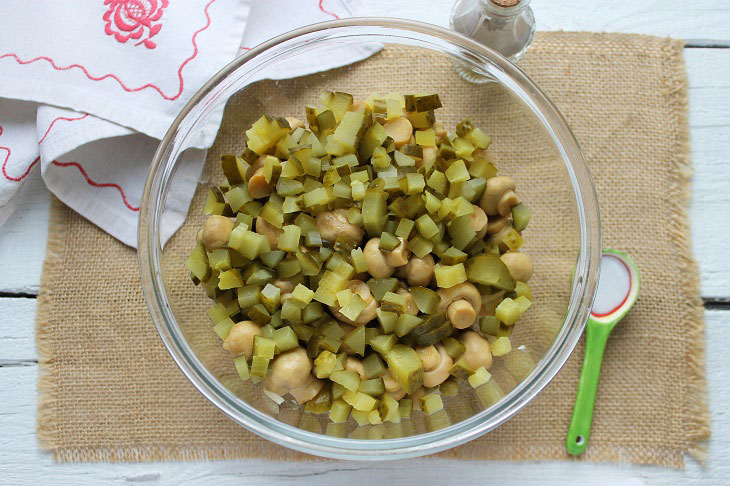 Salad "Coot" - unusual and tasty