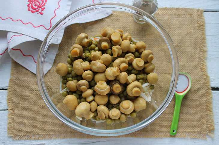 Salad "Coot" - unusual and tasty