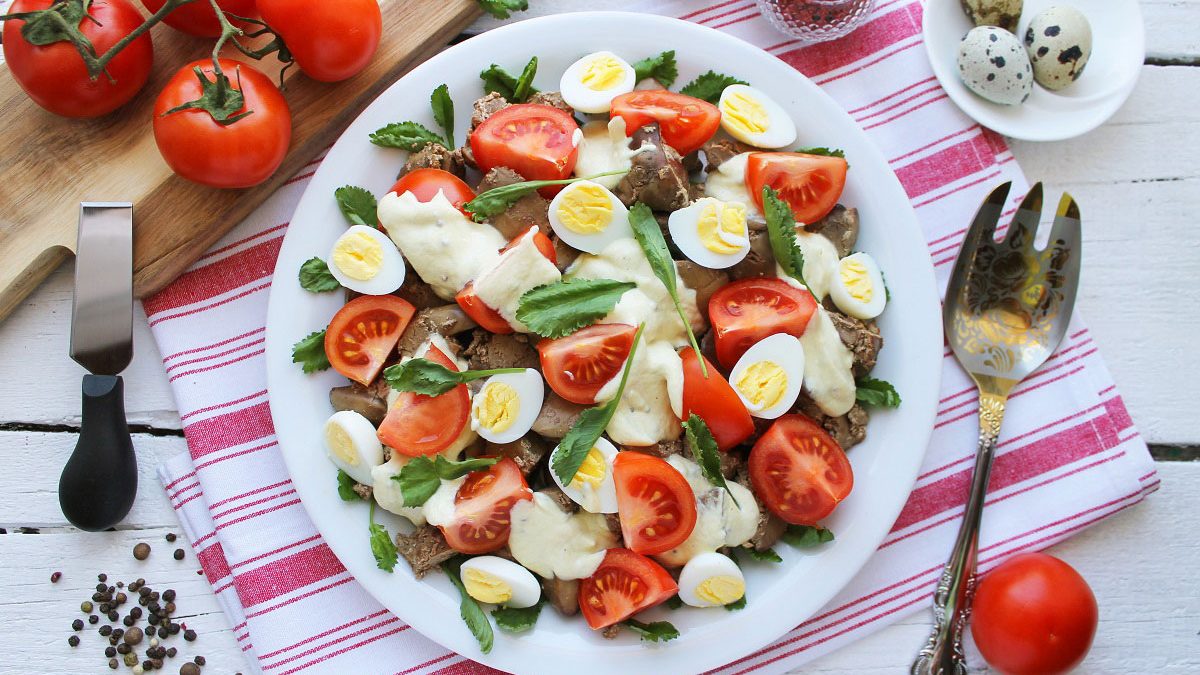 Salad “Tenderness” – a very appetizing and healthy dish