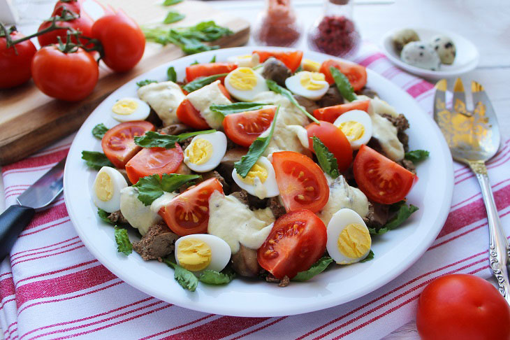 Salad "Tenderness" - a very appetizing and healthy dish