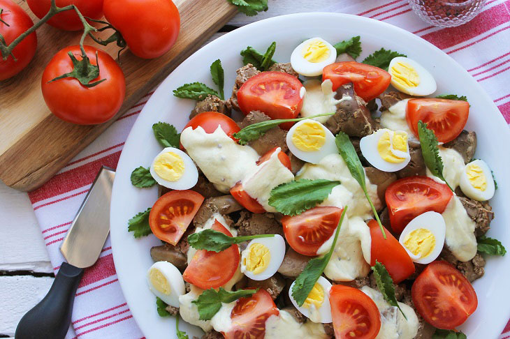 Salad "Tenderness" - a very appetizing and healthy dish