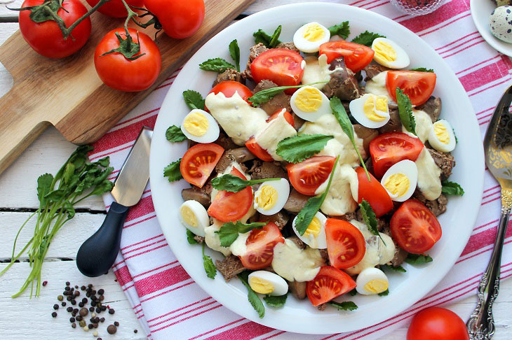 Salad "Tenderness" - a very appetizing and healthy dish