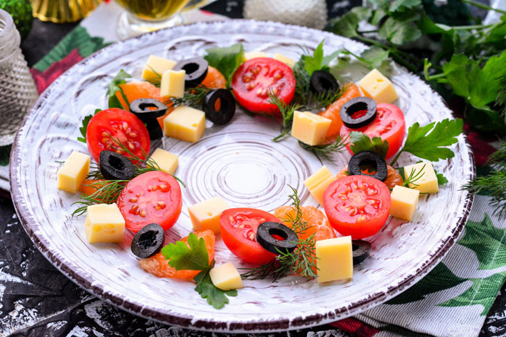 Salad "Christmas wreath" - a wonderful dish for the holiday