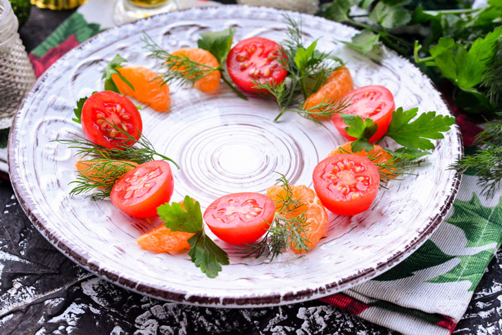 Salad "Christmas wreath" - a wonderful dish for the holiday