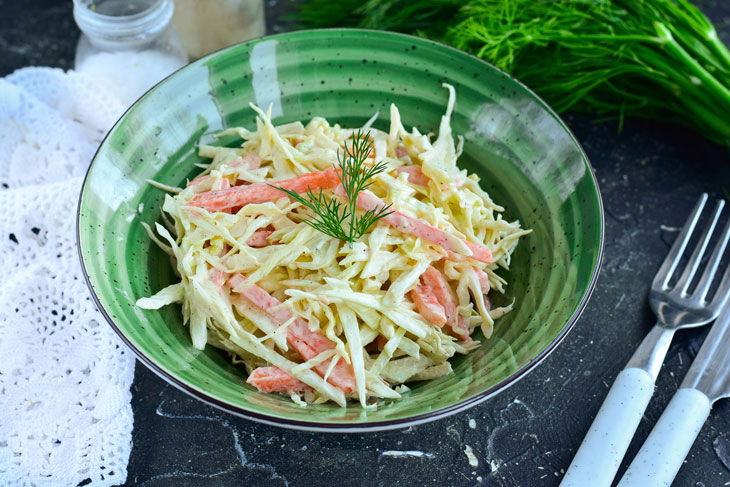 Salad "Cole Slow" - very healthy, unusual and tasty