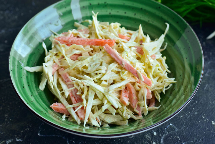 Salad "Cole Slow" - very healthy, unusual and tasty