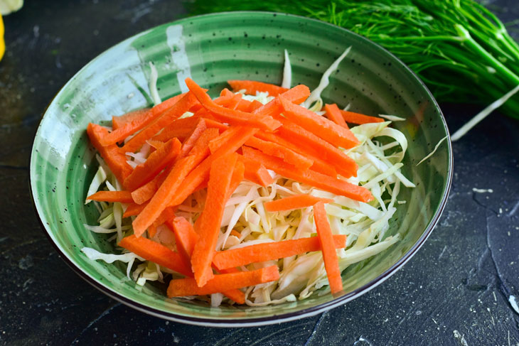 Salad "Cole Slow" - very healthy, unusual and tasty