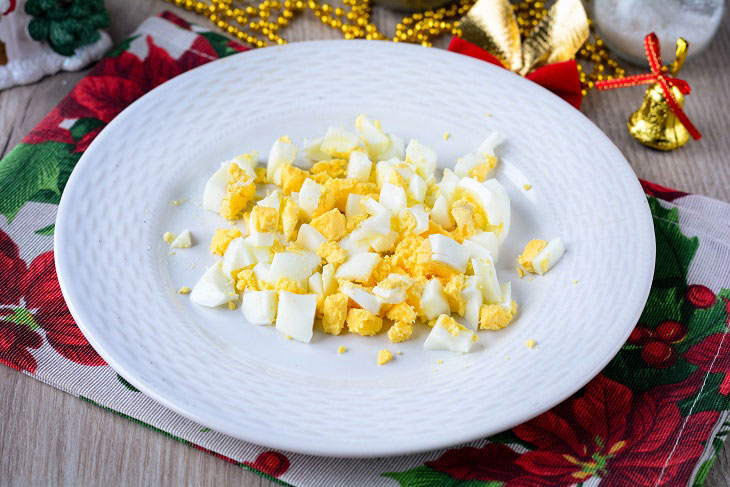 Salad "Mushroom Glade" - looks very presentable, but how delicious!