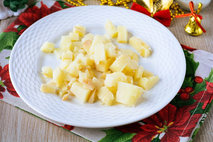 Salad "Mushroom Glade" - looks very presentable, but how delicious!