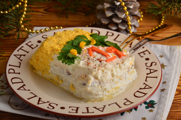 Salad "Calendar" on the New Year's table - unusual, beautiful and tasty