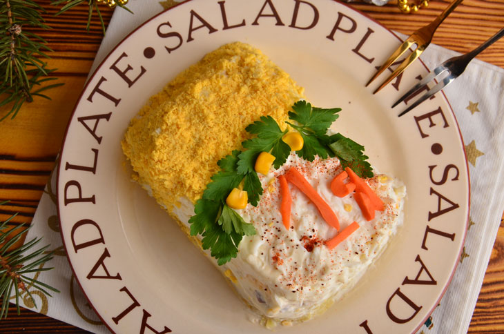 Salad "Calendar" on the New Year's table - unusual, beautiful and tasty