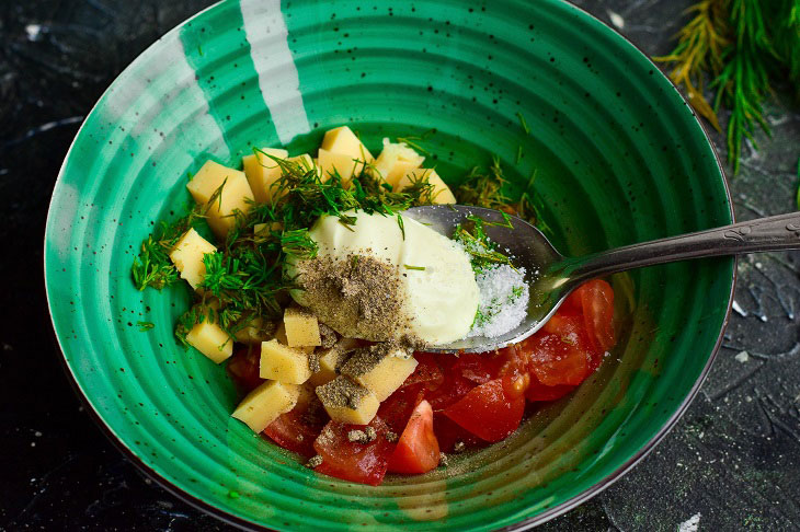 Salad "Smak" - a savory and tasty dish