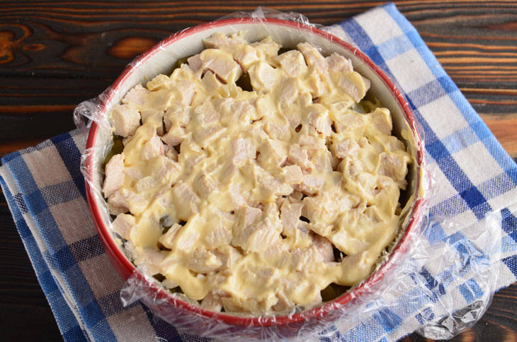 Salad "Mushroom Glade" with champignons - beautiful and special