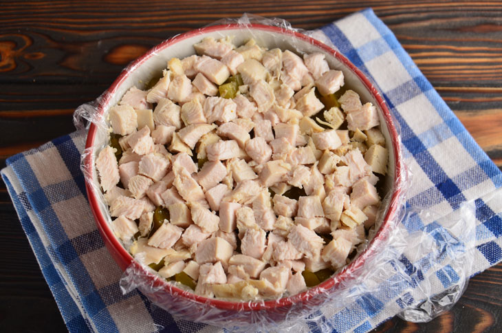 Salad "Mushroom Glade" with champignons - beautiful and special