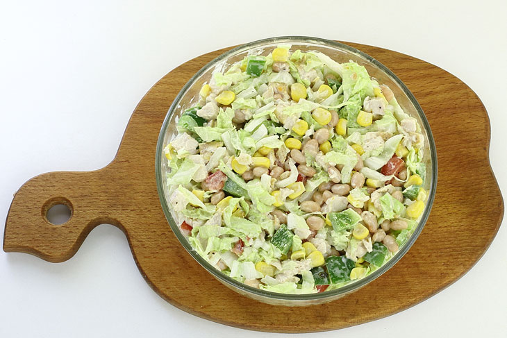 New Year's salad "Mouse" with chicken - will delight guests at the festive table