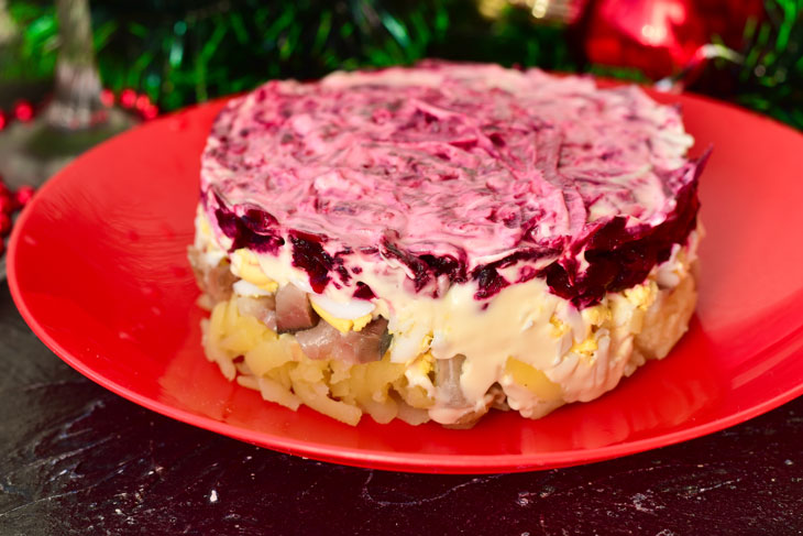 Salad "Obsession" - a very beautiful and bright salad on the festive table