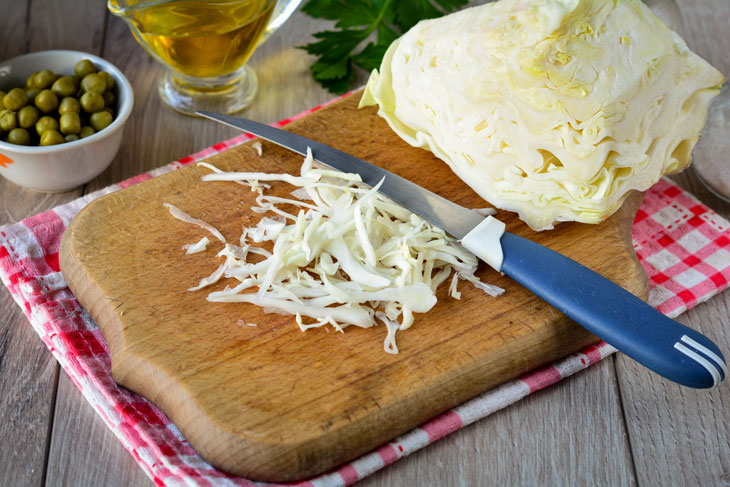 Vinaigrette with fresh cabbage - a simple recipe for your favorite salad