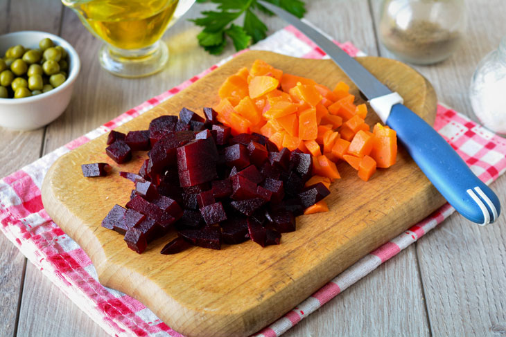 Vinaigrette with fresh cabbage - a simple recipe for your favorite salad