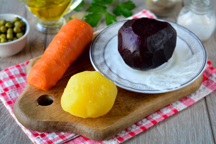 Vinaigrette with fresh cabbage - a simple recipe for your favorite salad