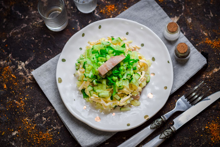 Herring under a green fur coat - unusual, beautiful and tasty