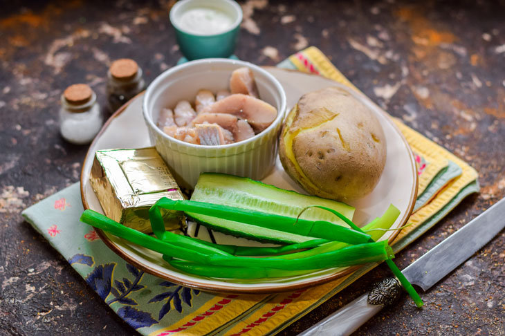 Herring under a green fur coat - unusual, beautiful and tasty